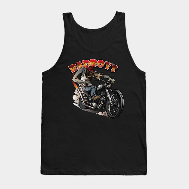 Bad Boys Rockabilly Wolf Tank Top by GermanStreetwear